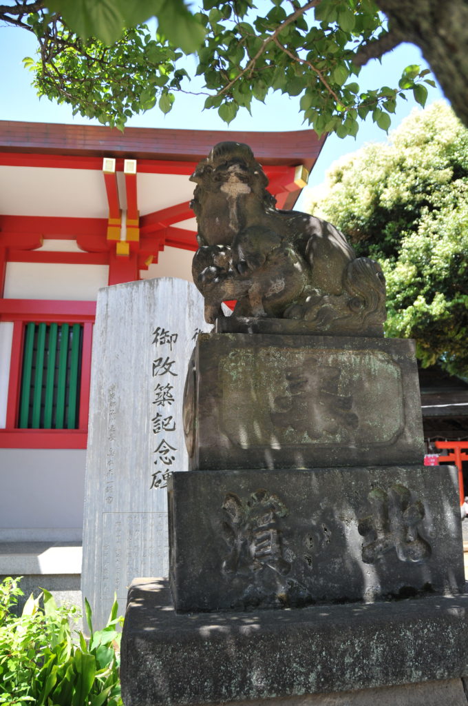 品川神社狛犬。