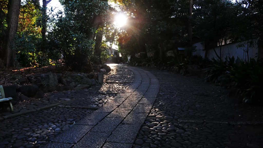 世余語八幡宮石畳